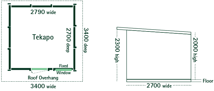 tekapo garden shed floor plan